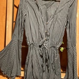 Billabong Long Sleeve Romper with Shorts